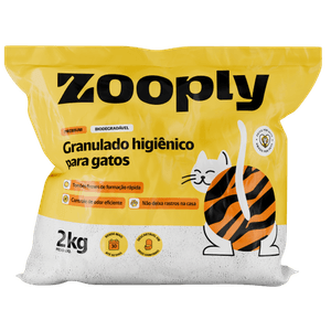 Granulado Higiênico Para Gatos Premium Zooply