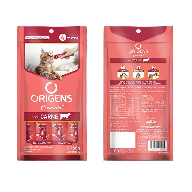 Foto-do-produto-Pure-Creminho-Origens-para-Gatos-Carne-60g-no-pet-shop-online-da-Tudo-de-Bicho