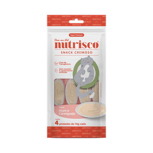 Petisco Para Gatos Snack Cremoso Nutrisco Atum E Caranguejo