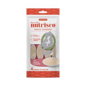 Petisco Para Gatos Snack Cremoso Nutrisco Atum E Camarão