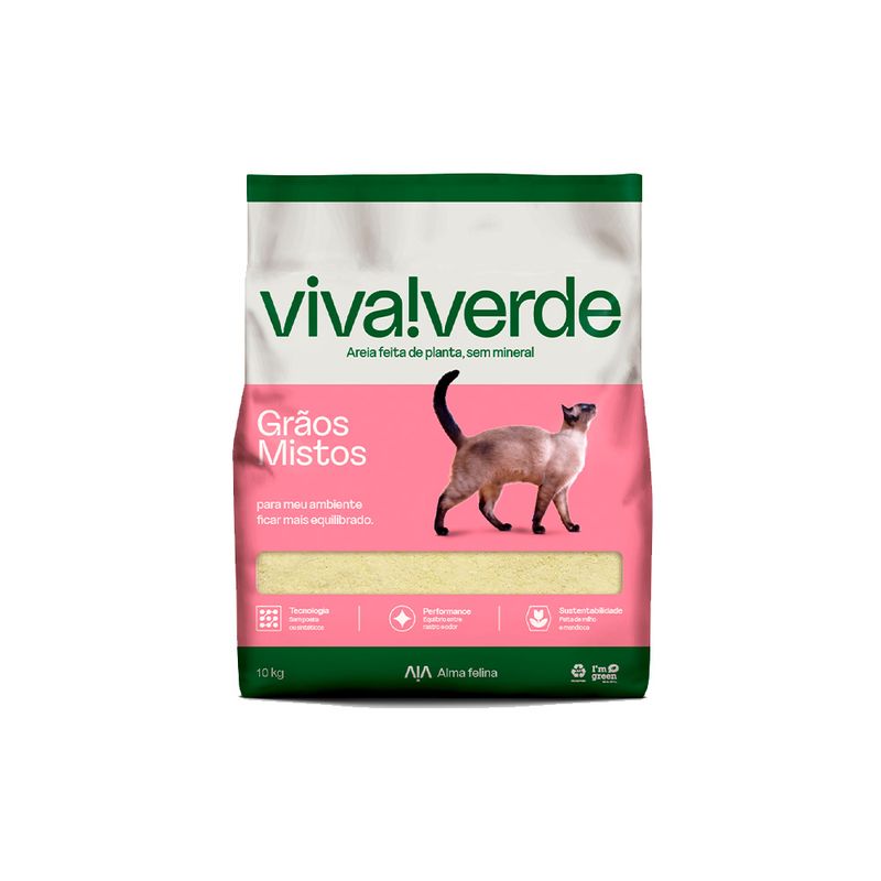Foto-do-produto-Areia-Higienica-Viva-Verde-Graos-Mistos-para-Gatos-10Kg-no-pet-shop-online-da-Tudo-de-Bicho