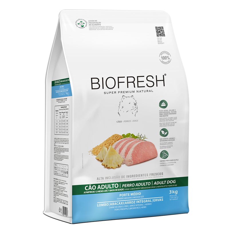 Foto-do-produto-Racao-Biofresh-Caes-Adultos-Racas-Medias-Lombo-e-Abacaxi-3-kg-no-pet-shop-online-da-Tudo-de-Bicho