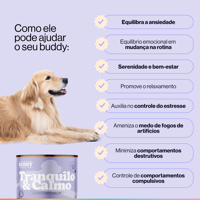 Foto-do-produto-Suplemento-Alimentar-Para-Caes-Buddy-Nutrition-Tranquilo-E-Calmo-no-pet-shop-online-da-Tudo-de-Bicho