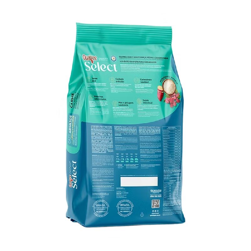 Foto-do-produto-Racao-Quatree-Select-Caes-Adultos-Carne-Racas-Medias-E-Grandes-15Kg-no-pet-shop-online-da-Tudo-de-Bicho