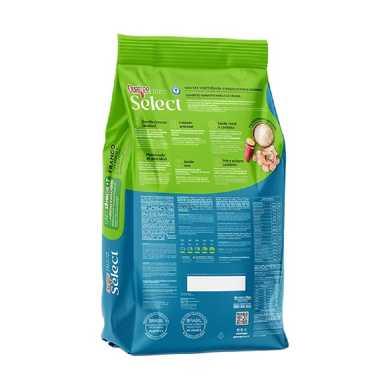 Foto-do-produto-Racao-Quatree-Select-Caes-Senior-Racas-Medias-e-Grandes-15kg-no-pet-shop-online-da-Tudo-de-Bicho