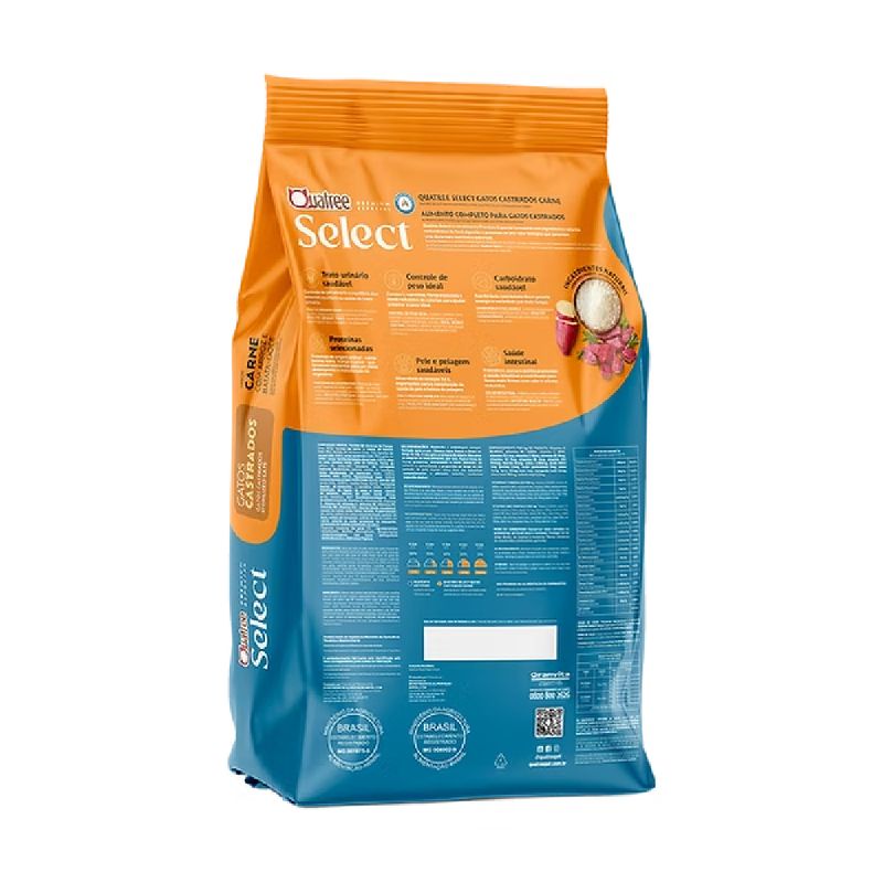 Foto-do-produto-Racao-Quatree-Select-Gatos-Castrados-Carne-20Kg-no-pet-shop-online-da-Tudo-de-Bicho