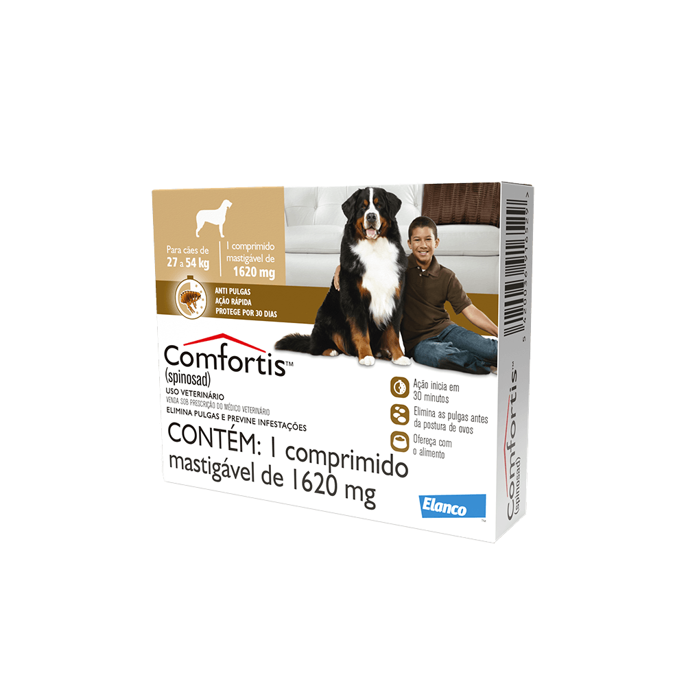 Antipulgas Comfortis 1620 mg Cães de 27 a 54kg