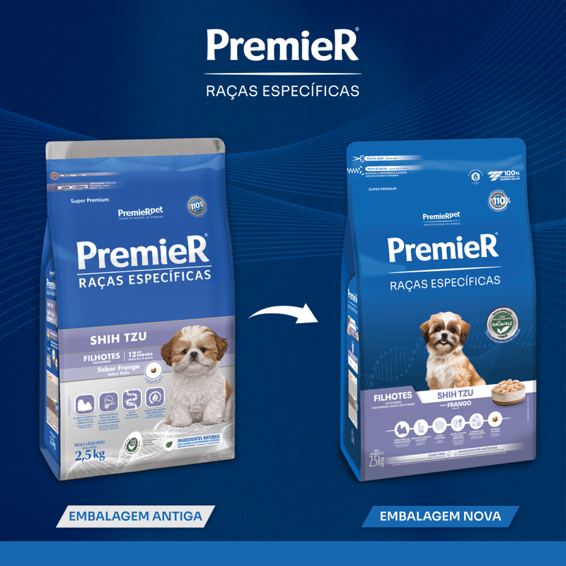 PremieR Racas Especificas_Shihtzu Filhotes Frango