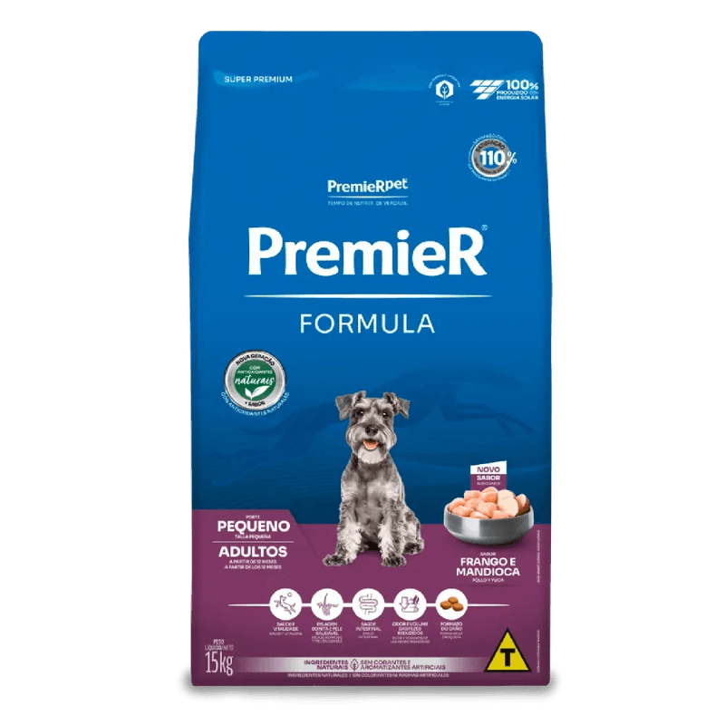 Racao-Premier-Formula-Caes-Adultos-Racas-Pequenas-Frango-15kg-frente