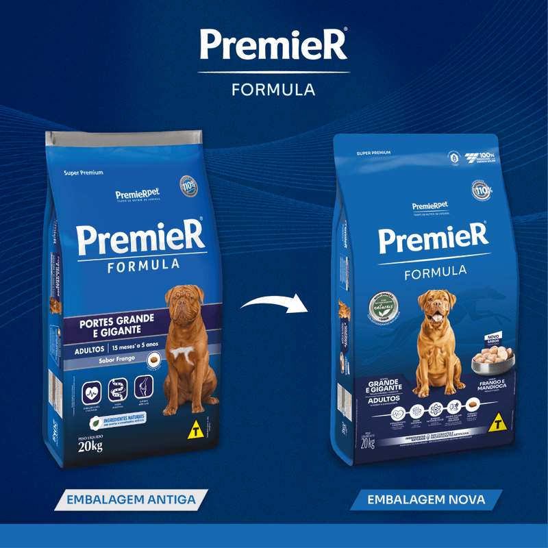 Antes-Depois_PremieR Formula Adultos PGG Frango