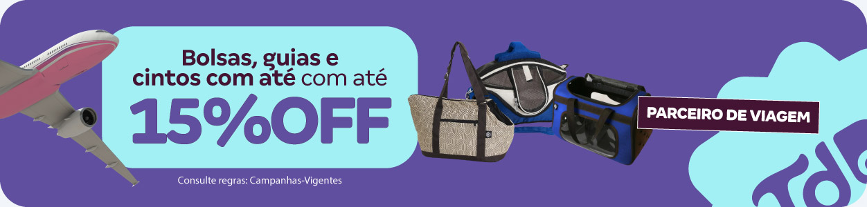 Bolsas guias e cintos com até 15%OFF