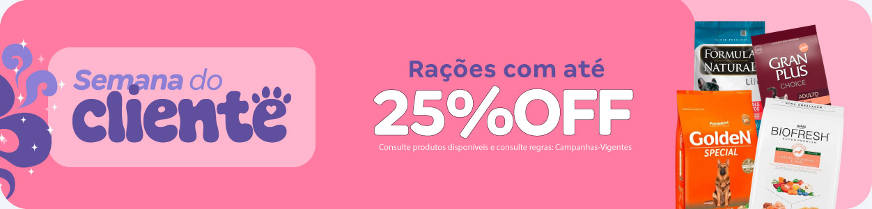 Rações com até 25%OFF