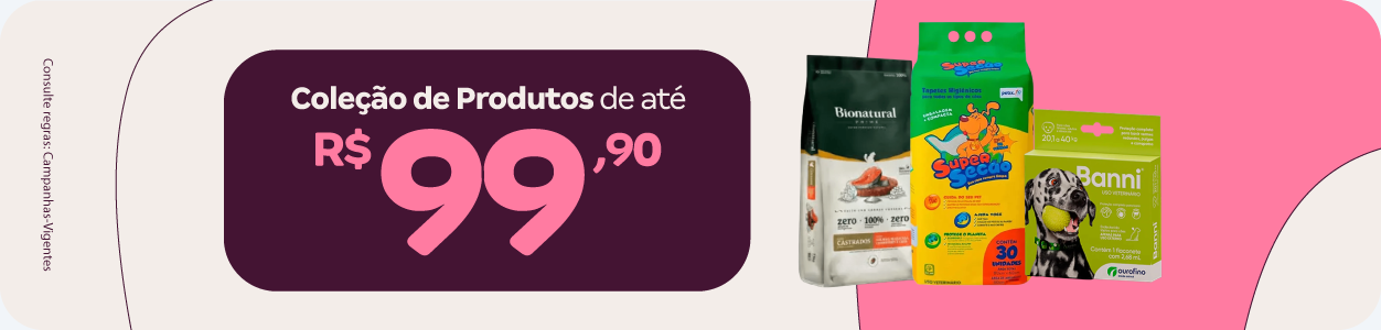 Produtos por até R$ 99,00