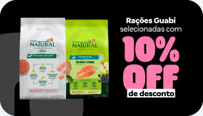 Rações Guabi Natural selecionadas com 10%OFF