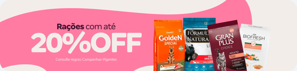Rações com até 20%OFF