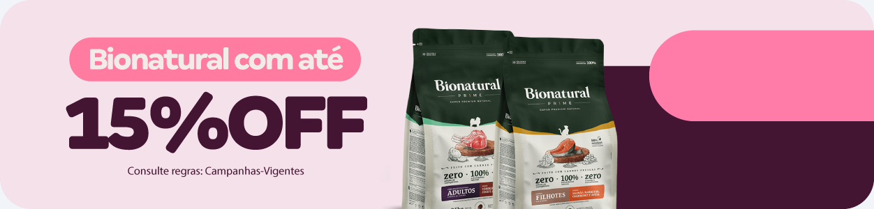 Bionatural com até 15%OFF