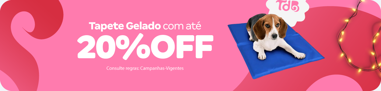 Tapete gelado com até 20%OFF